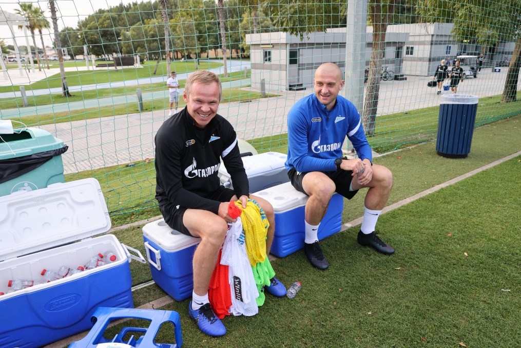 «Газпром»-тренировочные сборы «Зенита» в Дубае: 07 февраля, вечерняя тренировка