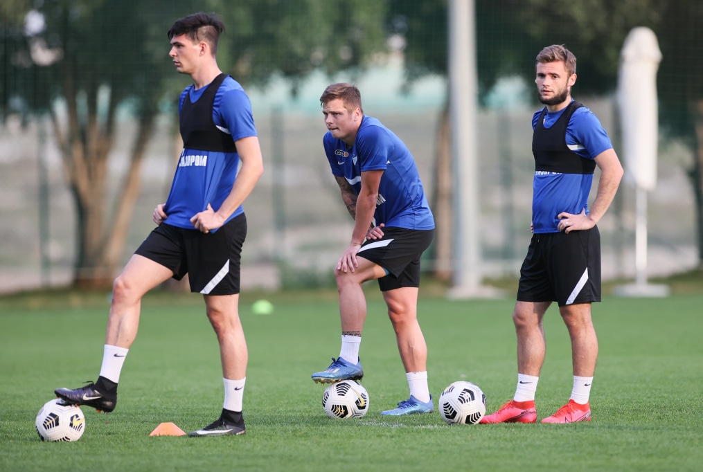 «Газпром»-тренировочные сборы «Зенита» в Дубае: 07 февраля, вечерняя тренировка