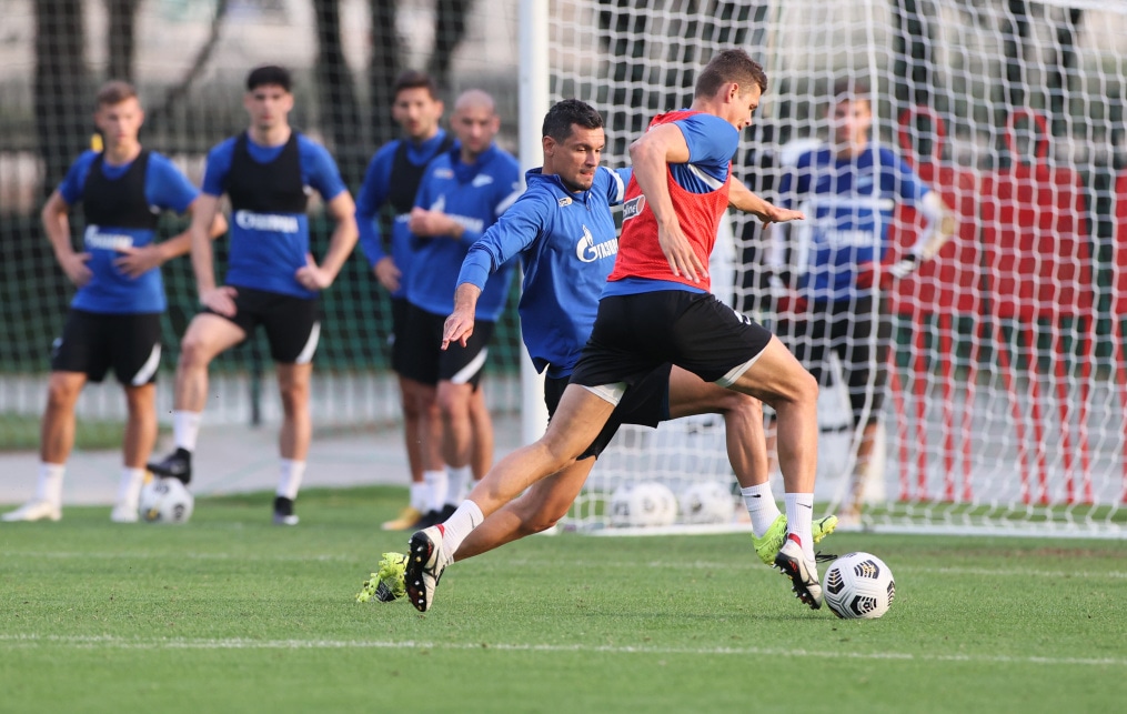«Газпром»-тренировочные сборы «Зенита» в Дубае: 07 февраля, вечерняя тренировка