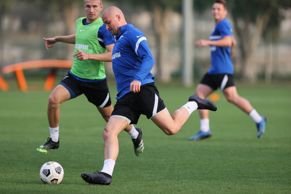 «Газпром»-тренировочные сборы «Зенита» в Дубае: 07 февраля, вечерняя тренировка