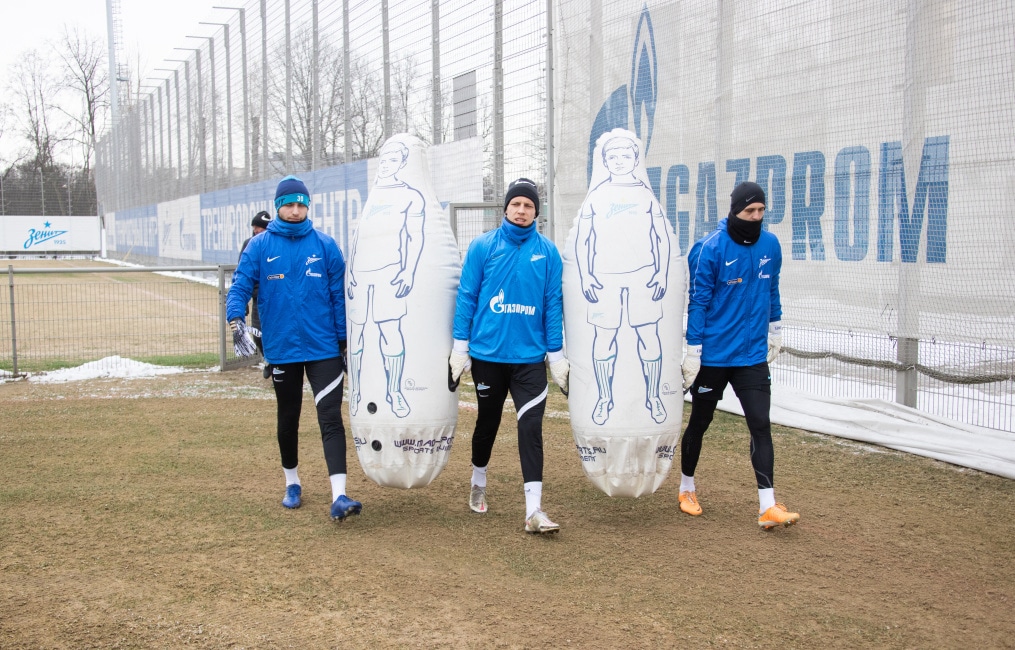 Тренировка «Зенита» перед матчем с «Ахматом»