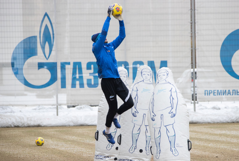 Тренировка «Зенита» перед матчем с «Ахматом»