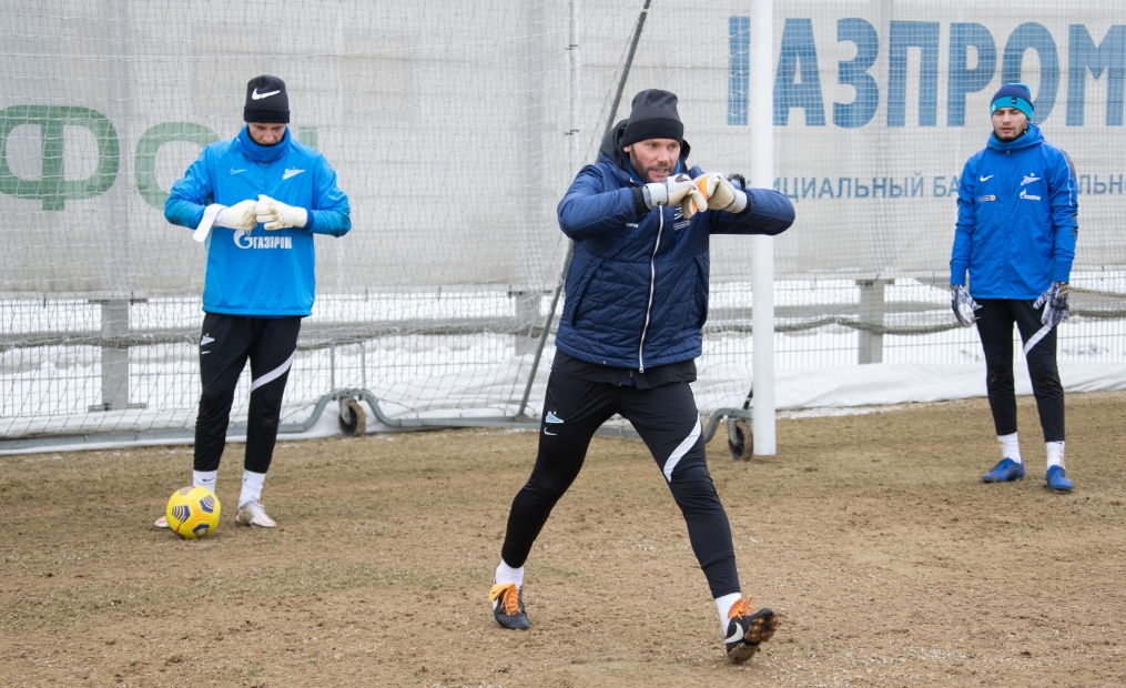 Тренировка «Зенита» перед матчем с «Ахматом»