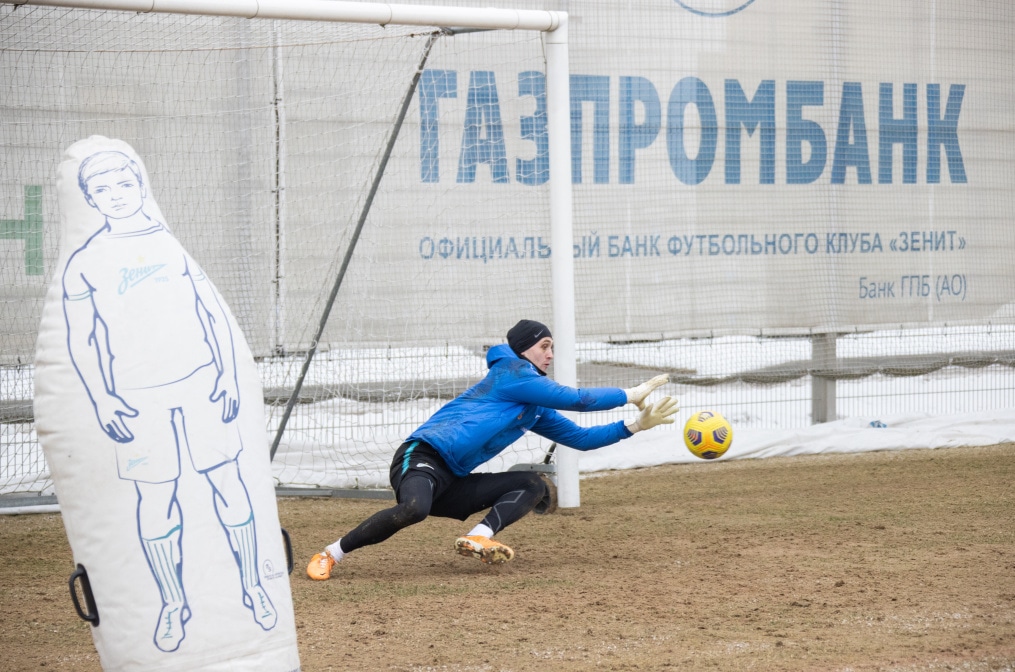 Тренировка «Зенита» перед матчем с «Ахматом»