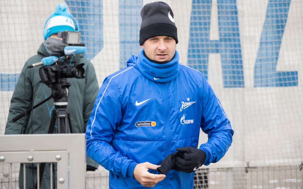 Тренировка «Зенита» перед матчем с «Ахматом»