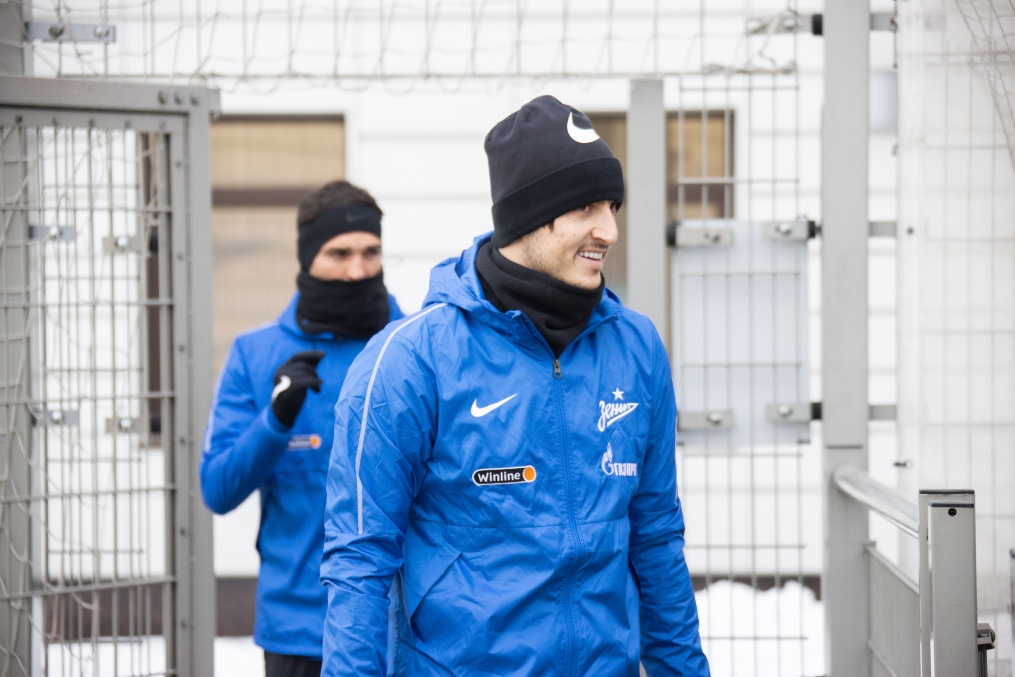 Тренировка «Зенита» перед матчем с «Ахматом»