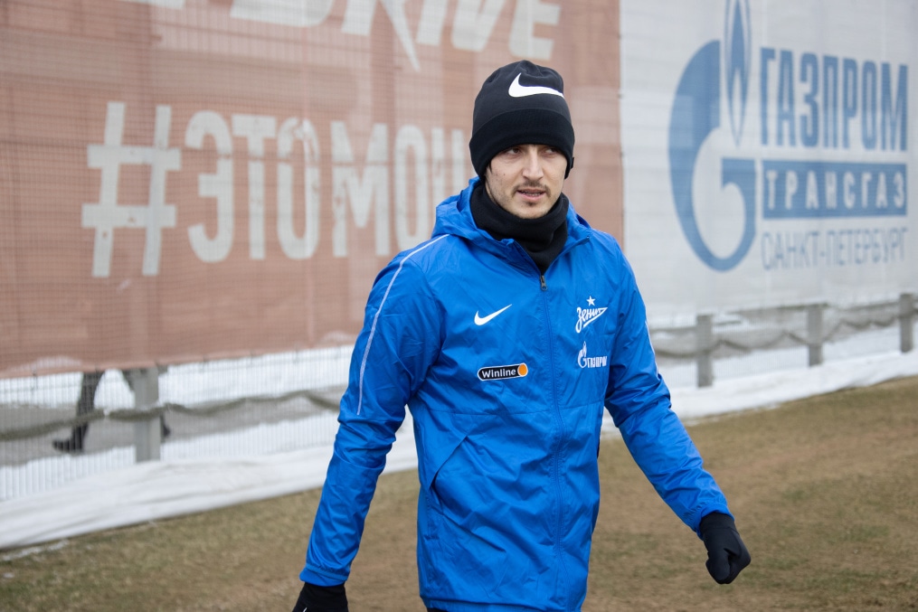 Тренировка «Зенита» перед матчем с «Ахматом»