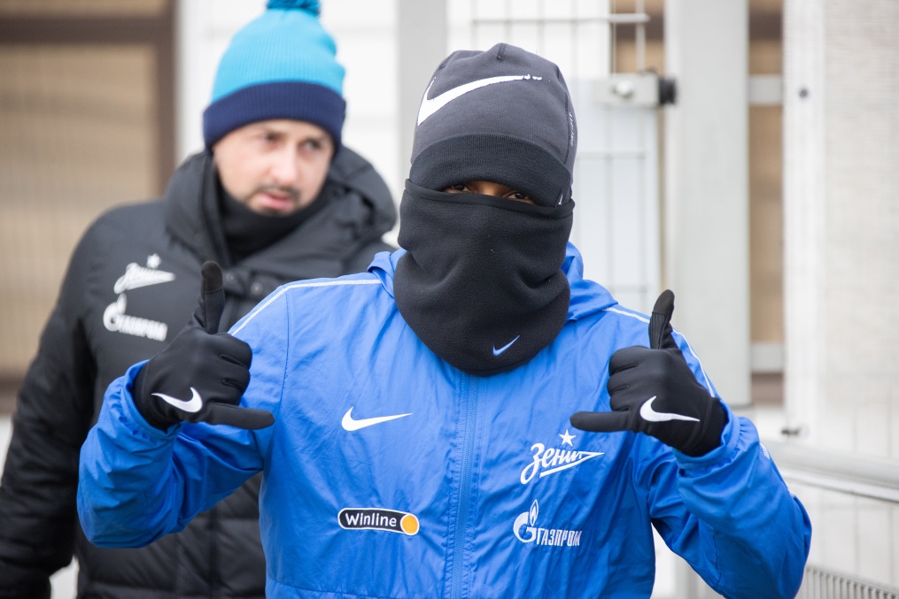 Тренировка «Зенита» перед матчем с «Ахматом»