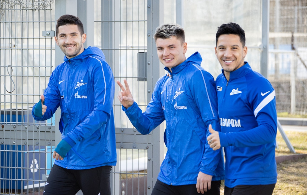 Тренировка «Зенита» перед матчем с «Краснодаром»