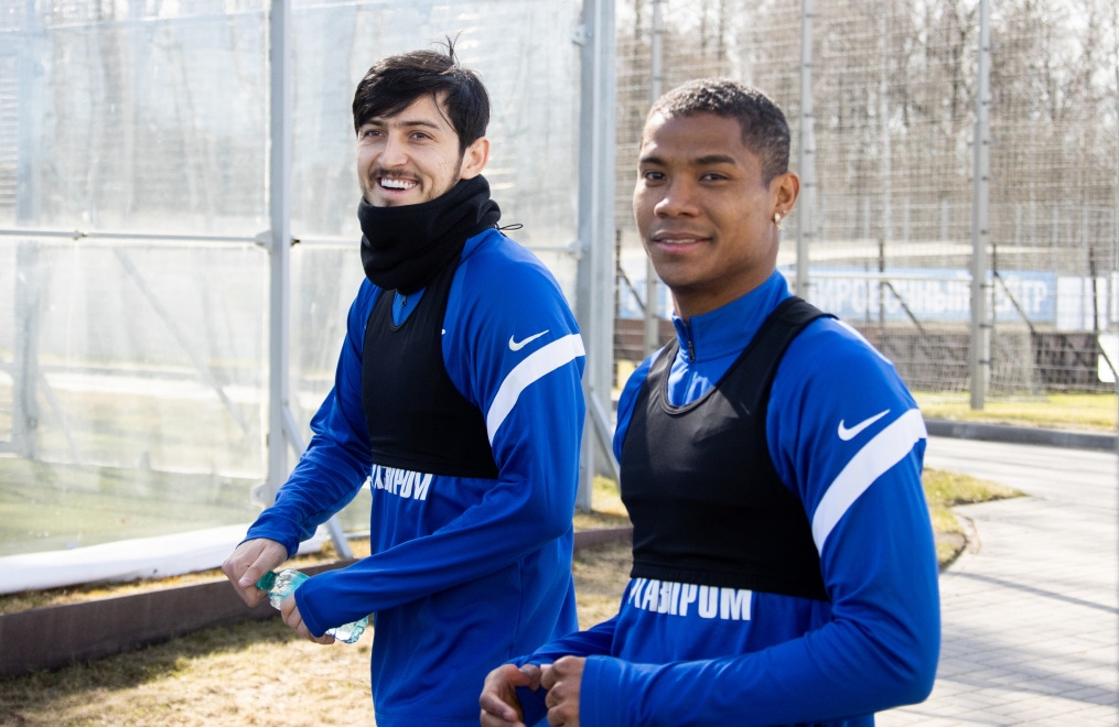 Тренировка «Зенита» перед матчем с «Краснодаром»