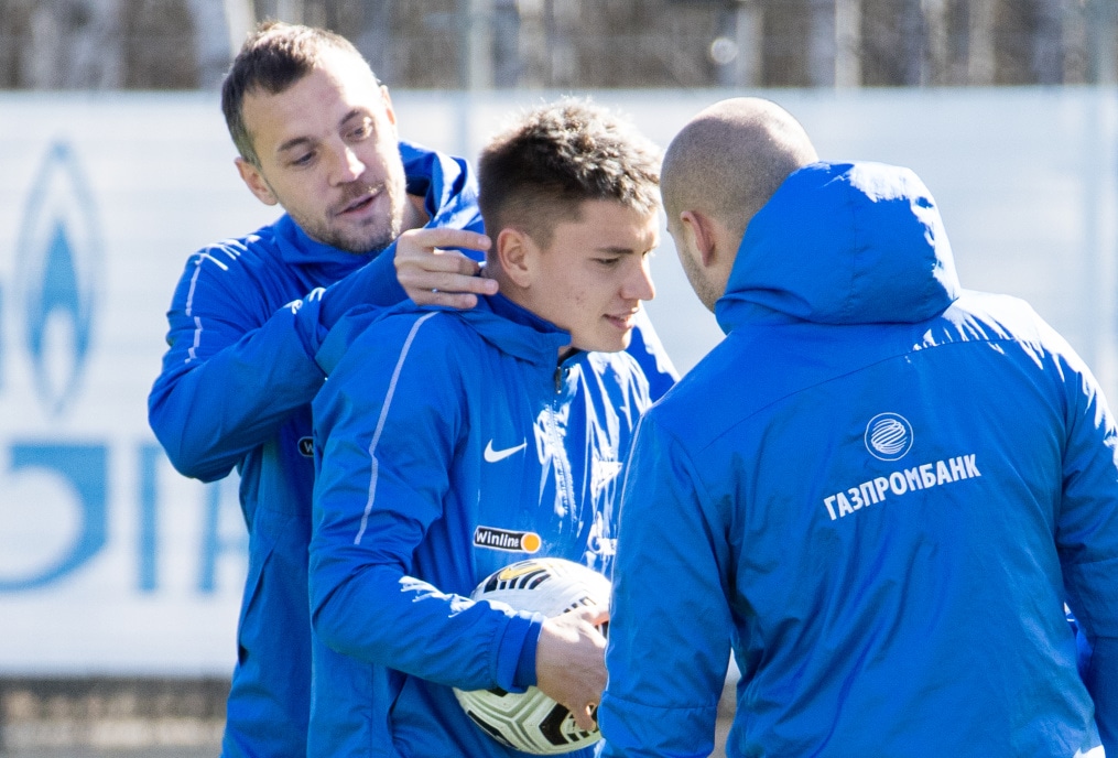 Тренировка «Зенита» перед матчем с «Краснодаром»