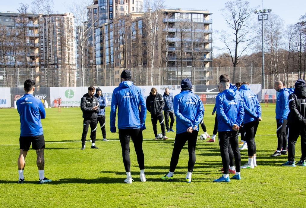 Тренировка «Зенита» перед матчем с «Краснодаром»
