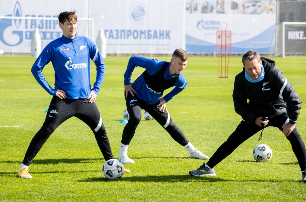 Тренировка «Зенита» перед матчем с «Краснодаром»