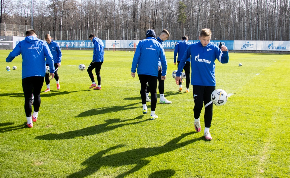 Тренировка «Зенита» перед матчем с «Краснодаром»