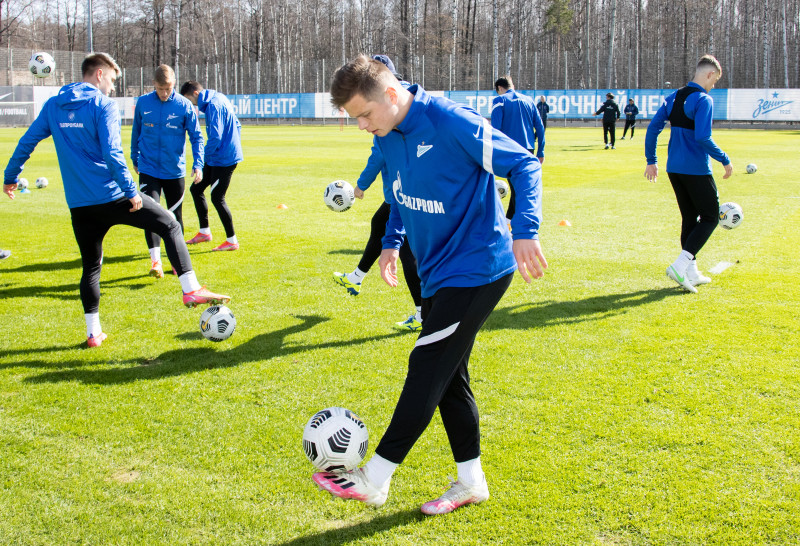 Тренировка «Зенита» перед матчем с «Краснодаром»