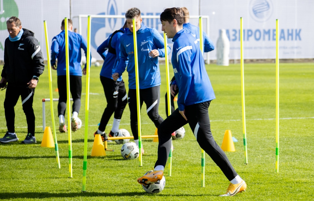 Тренировка «Зенита» перед матчем с «Краснодаром»