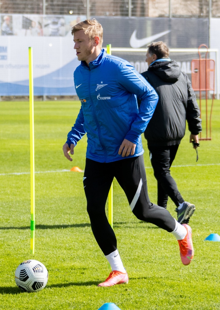 Тренировка «Зенита» перед матчем с «Краснодаром»