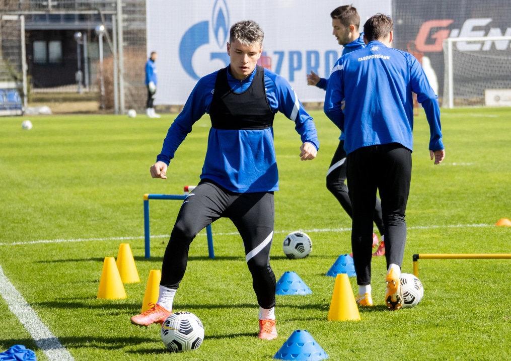 Тренировка «Зенита» перед матчем с «Краснодаром»