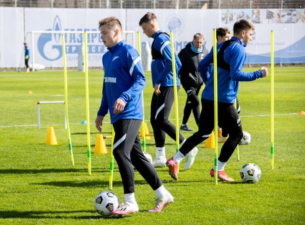 Тренировка «Зенита» перед матчем с «Краснодаром»