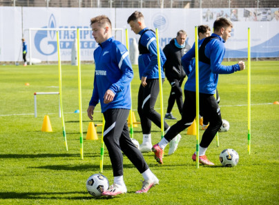 Тренировка «Зенита» перед матчем с «Краснодаром»