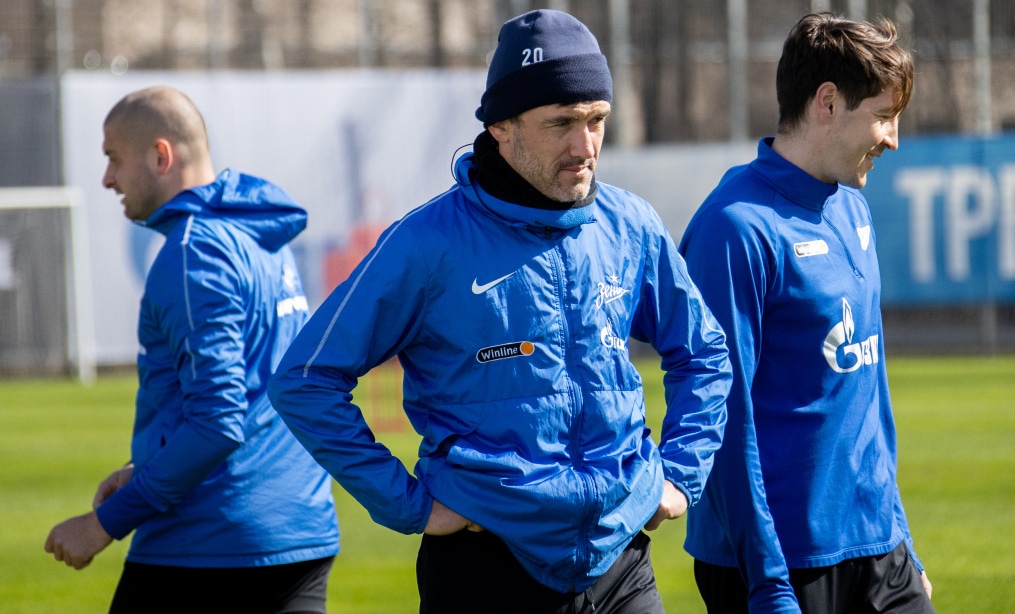 Тренировка «Зенита» перед матчем с «Краснодаром»