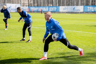 Тренировка «Зенита» перед матчем с «Краснодаром»