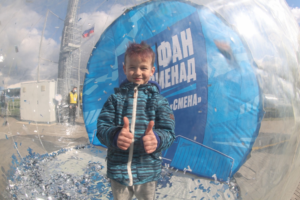 Фан-Променад на стадионе «Смена» на матче «Зенит»-м — «Спартак»-м