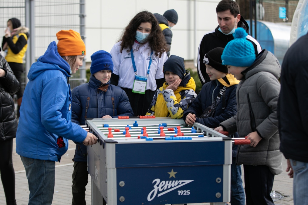 Фан-Променад на стадионе «Смена» на матче «Зенит»-м — «Спартак»-м