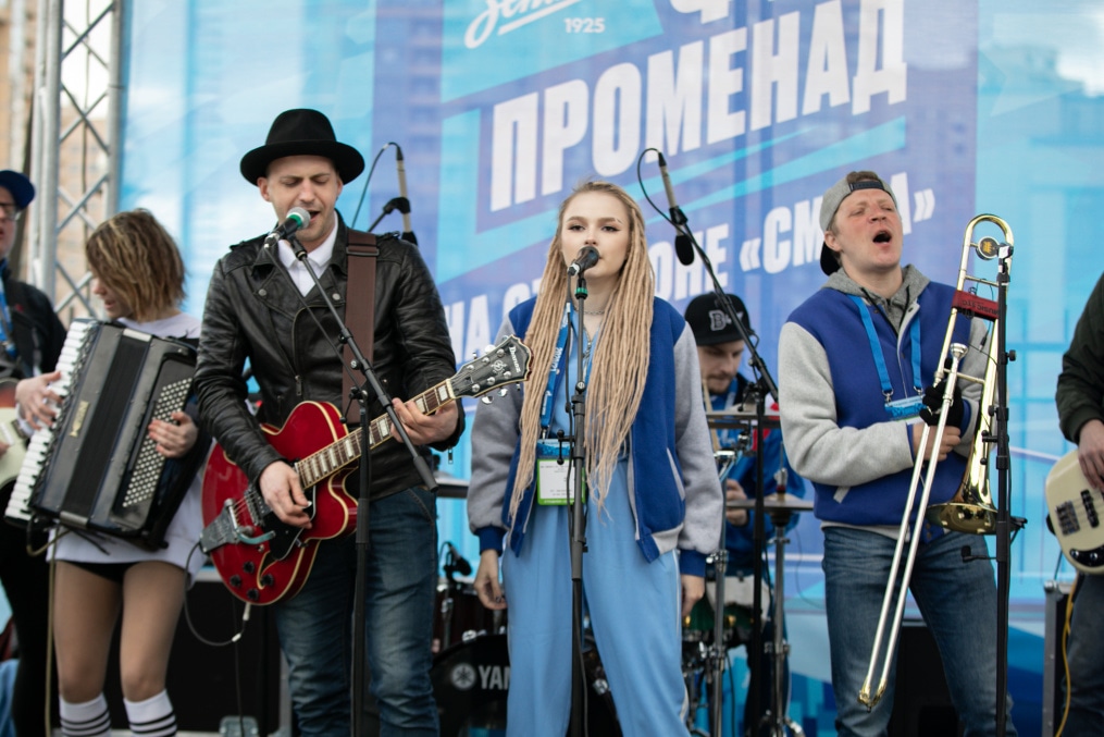 Фан-Променад на стадионе «Смена» на матче «Зенит»-м — «Спартак»-м
