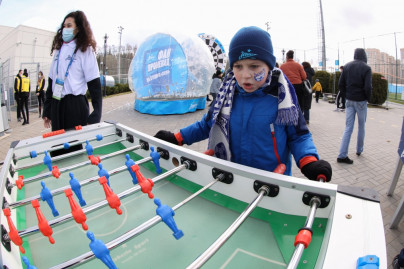 Фан-Променад на стадионе «Смена» на матче «Зенит»-м — «Спартак»-м