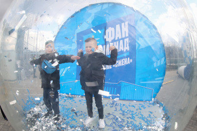 Фан-Променад на стадионе «Смена» на матче «Зенит»-м — «Спартак»-м