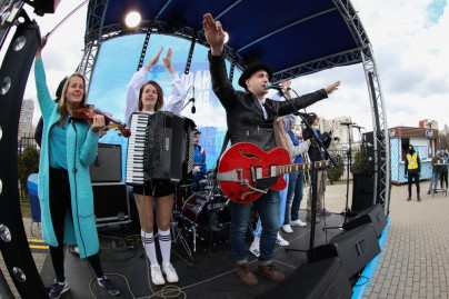 Фан-Променад на стадионе «Смена» на матче «Зенит»-м — «Спартак»-м