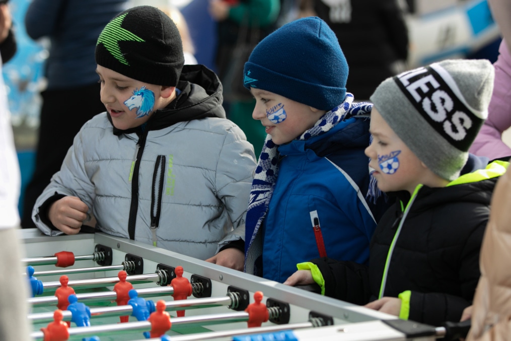 Фан-Променад на стадионе «Смена» на матче «Зенит»-м — «Спартак»-м