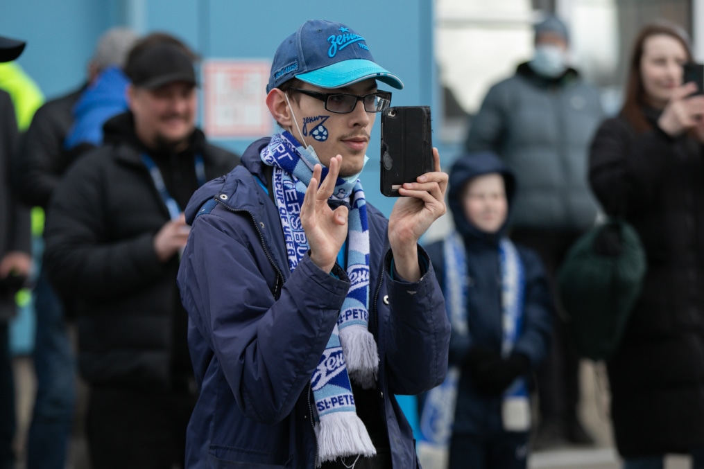 Фан-Променад на стадионе «Смена» на матче «Зенит»-м — «Спартак»-м