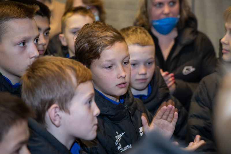 Команды Академии «Зенита» посетили Монумент героическим защитникам Ленинграда