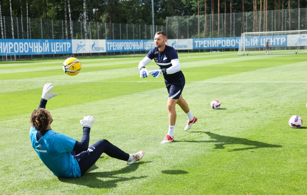 Тренировка «Зенита» перед матчем с «Химками»