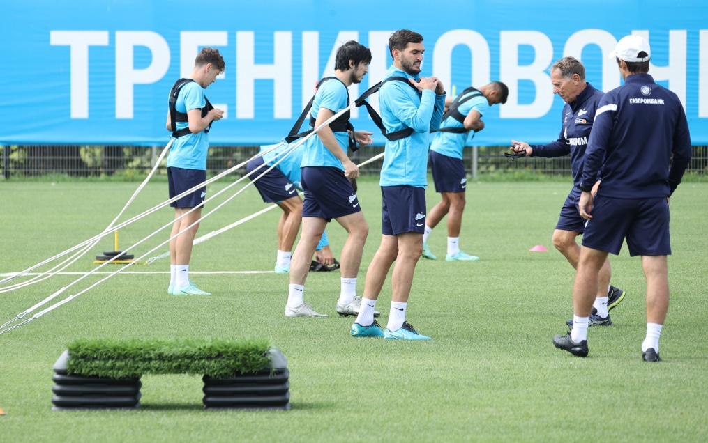 Тренировка «Зенита» перед матчем с «Химками»