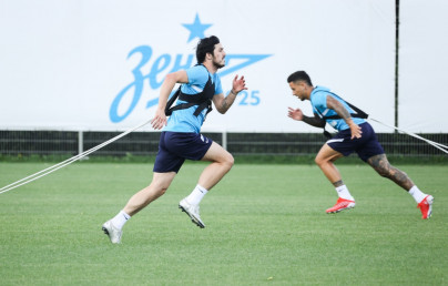 Тренировка «Зенита» перед матчем с «Химками»