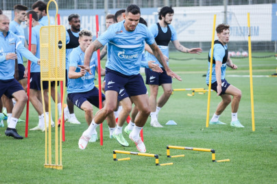 Тренировка «Зенита» перед матчем с «Химками»