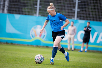 Тренировка женской команды «Зенит» перед кубковым матчем со «Звездой-2005»