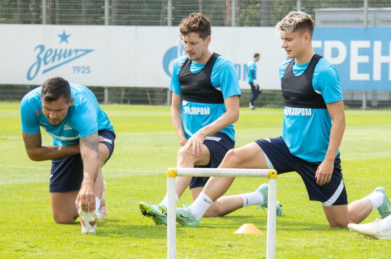 Тренировка «Зенита» перед матчем с «Ростовом»
