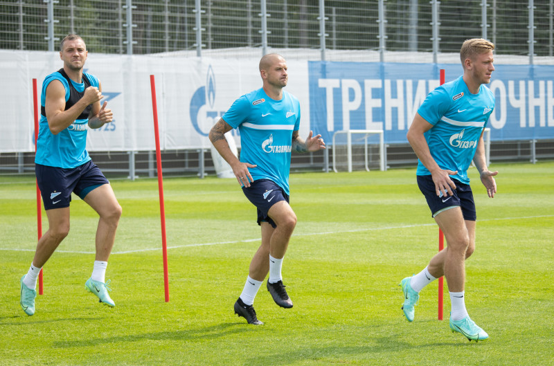 Тренировка «Зенита» перед матчем с «Ростовом»