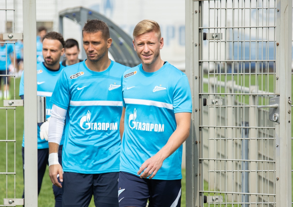 Тренировка «Зенита» перед матчем с «Ростовом»
