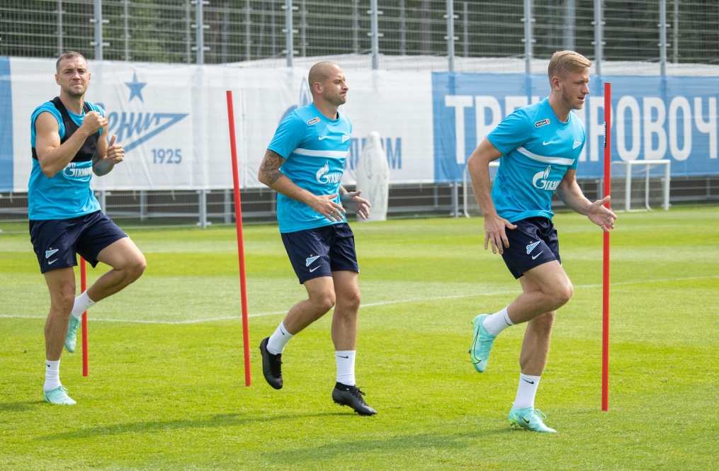 Тренировка «Зенита» перед матчем с «Ростовом»