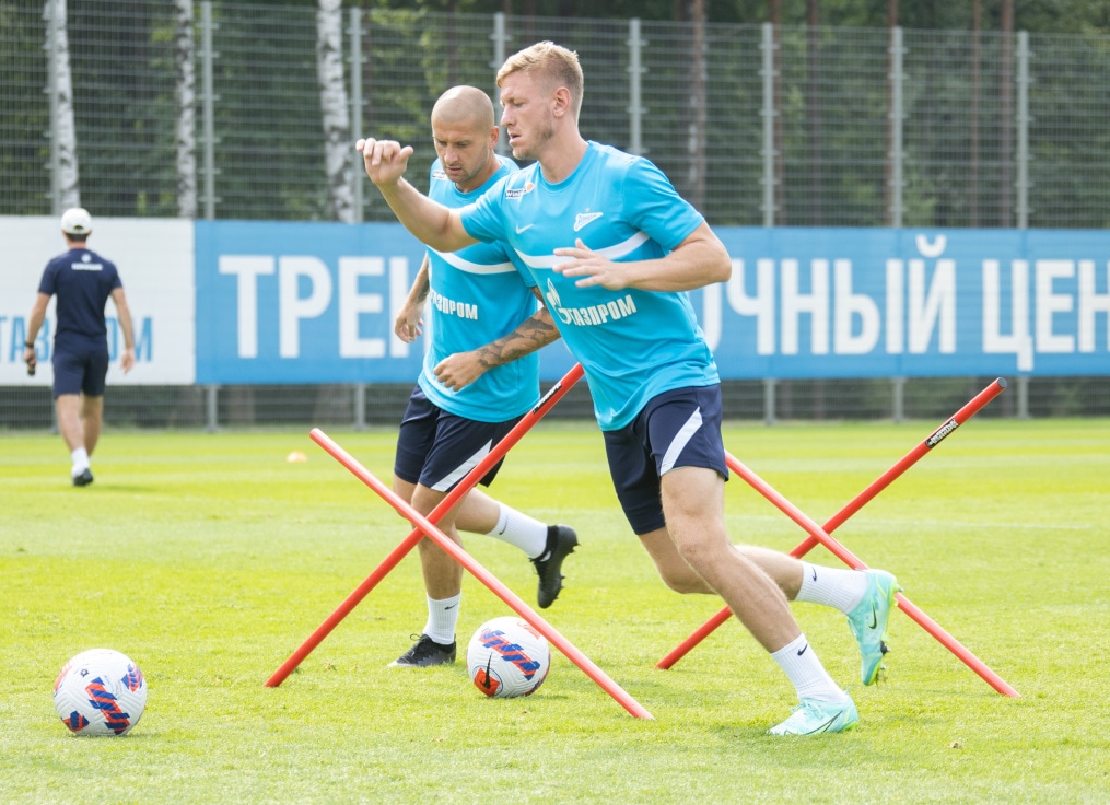 Тренировка «Зенита» перед матчем с «Ростовом»