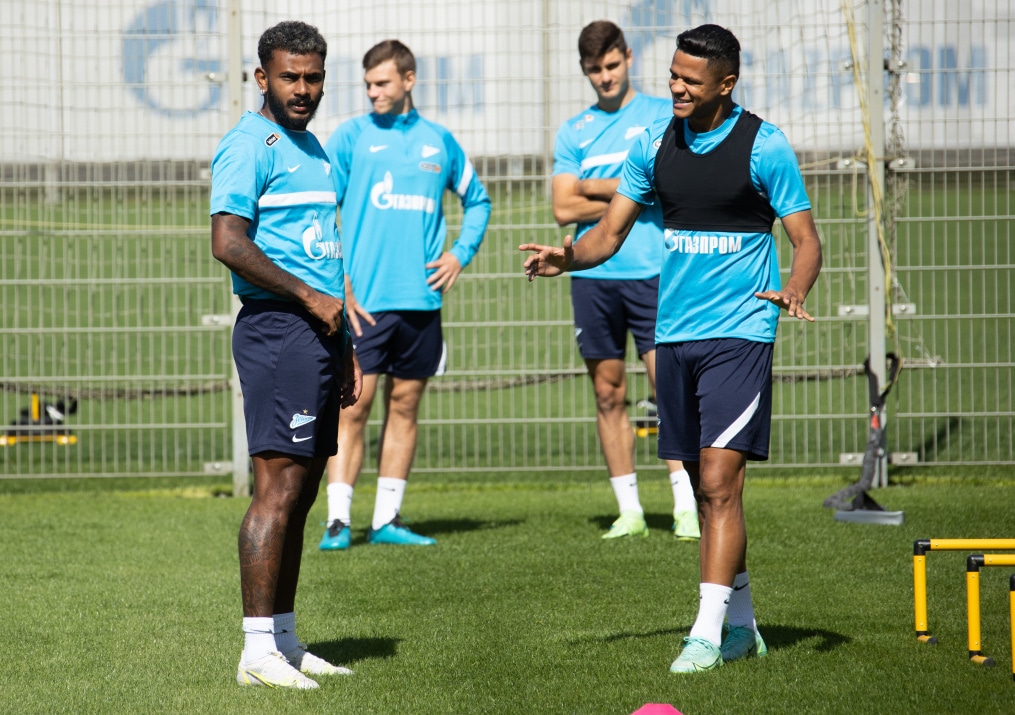 Тренировка «Зенита» перед матчем с «Краснодаром»