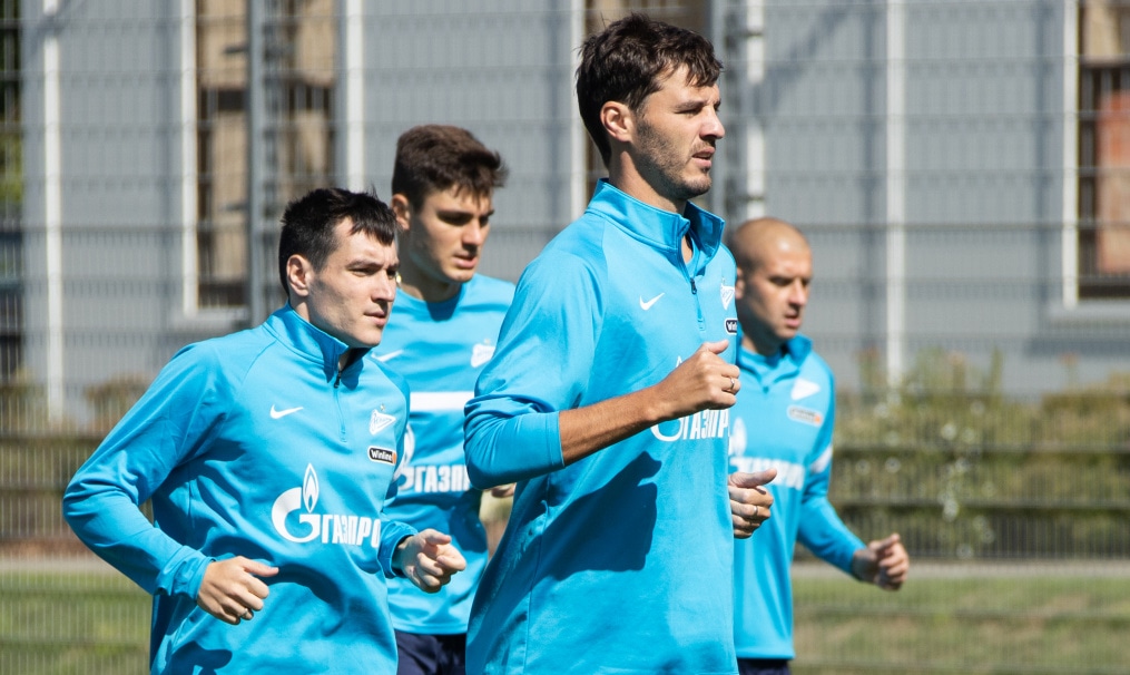 Тренировка «Зенита» перед матчем с «Краснодаром»