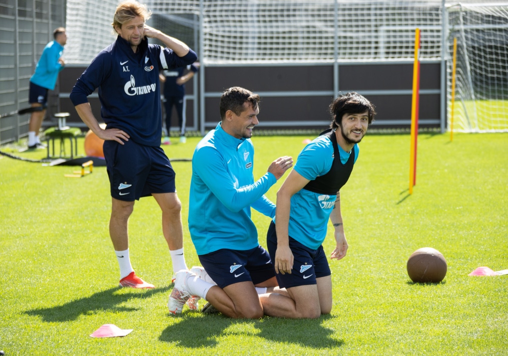 Тренировка «Зенита» перед матчем с «Краснодаром»