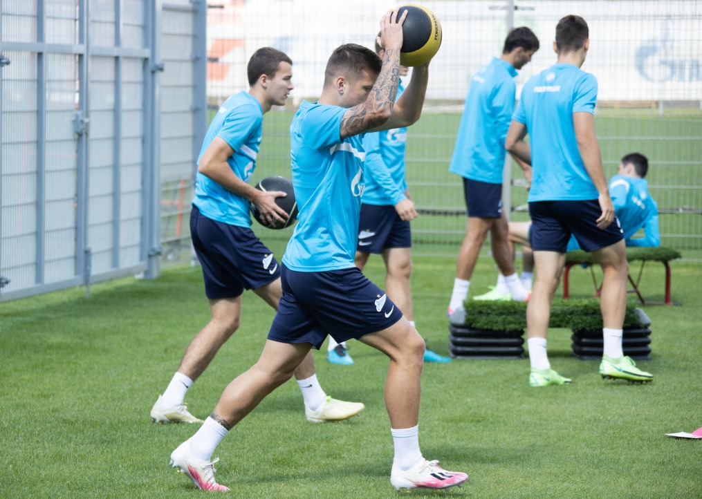 Тренировка «Зенита» перед матчем с «Краснодаром»