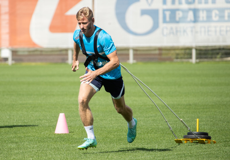 Тренировка «Зенита» перед матчем с «Краснодаром»